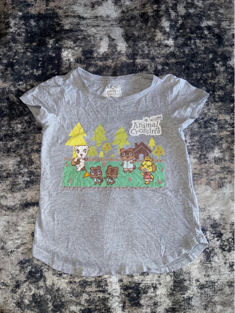 Girls Gray Animal Crossing T-shirt
